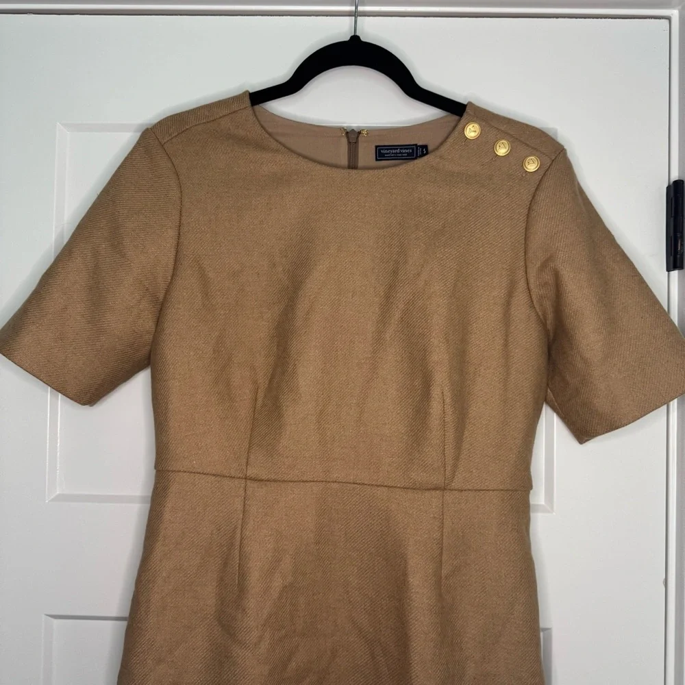 Vineyard Vines Tan Dress NWOT - Picture 2 of 7